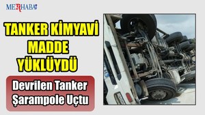 Devrilen Tanker Şarampole Uçtu