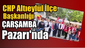 Çarşamba Pazarı'nda Stant Çalışması