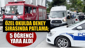 Özel Okulda Deney Sırasında Patlama Oldu