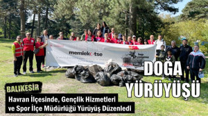 Havran'da Doğa Yürüyüşü Düzenlediler