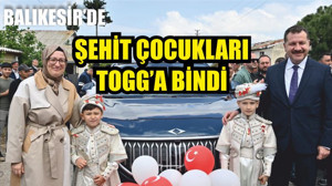 ŞEHİT ÇOCUKLARI TOGG'DA