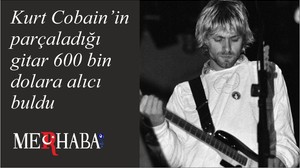 Kurt Cobain’in parçaladığı gitar 600 bin dolara alıcı buldu