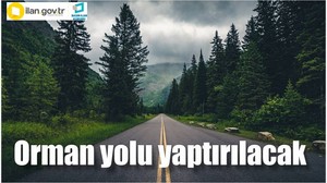 Orman yolu yaptırılacak