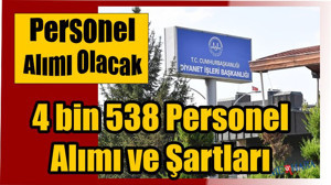 Personel Alımı Şartları
