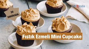 Fıstık Ezmeli Mini Cupcake