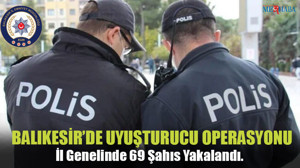 Balıkesir'de Uyuşturucu Operasyonu