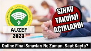 AUZEF sınav takvimi 2023 Açıklandı