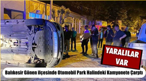 Otomobil Kamyonete Çarptı