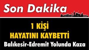 Edremit Karayolunda Kaza Oldu