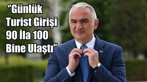 Bakan Ersoy: ‘’Günlük Turist Girişi 90 İla 100 Bine Ulaştı’’