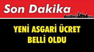 Yeni Asgari Ücret Belli Oldu