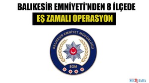 Balıkesir Emniyeti'nden 8 İlçede Operasyon