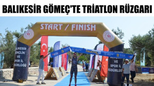 Balıkesir Gömeç'te Triatlon Rüzgarı