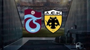 Trabzonspor - AEK Maçı Başladı