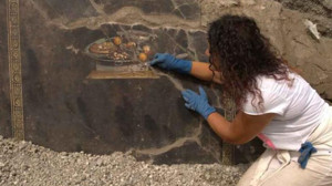 Arkeologlar'dan Pizza Freski!