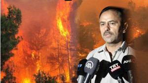 Çanakkale Valisi Aktaş: "Kontrol altına alınamayan yangın nedeniyle Kemel Köyü tedbir amaçlı boşaltıldı."