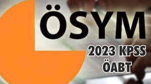 2023 KPSS ÖABT Oturumu Başladı
