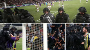 Taraftarlar Arasında Çıkan Kavga Maçın Uzamasına Neden Oldu