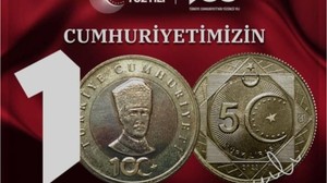 "DİKKAT 1 TL Sanmayın" 100. Yılıa Özel Madeni 5 Türk lirası Basıldı