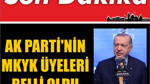 AK Parti'nin MKYK Üyeleri Belli Oldu