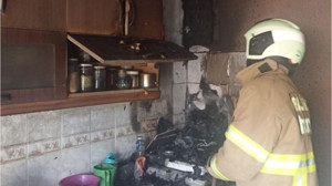 Balıkesir'de Çamaşır Makinası Mutfağı yaktı