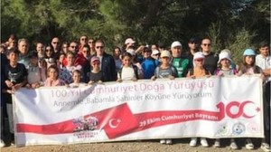 Burhaniye'de 100'üncü Yıla Özel Doğa Yürüyüşü