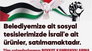 Bayburt Belediyesinden İsrail ürünlerine boykot çağrısı