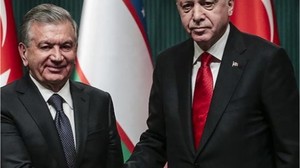 Cumhurbaşkanı Erdoğan, Özbekistan Cumhurbaşkanı ile Görüştü