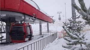 Erciyes'te kar sevinci
