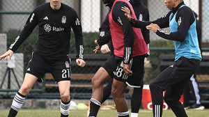 Beşiktaş'ta, Ernest Muçi ve Al-Musrati ilk antrenmanına çıktı