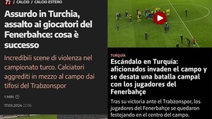 Trabzonspor-Fenerbahçe maçı Avrupa Basınında
