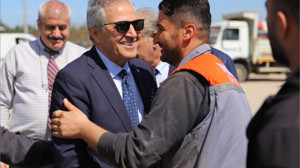 Başkan Mirza Bandırma Şantiyesinde