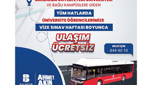 Büyükşehir Belediyesi'nden Üniversitelilere Sınav Döneminde Ücretsiz Ulaşım İmkanı