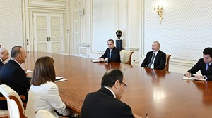 Cumhurbaşkanı Aliyev, Çavuşoğlu'nu kabul etti