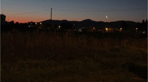 Madra Dağı Üzerinde Beliren Hilal Balıkesirlileri Büyüledi