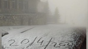 Uludağ'da Nisan ayında kar sürprizi