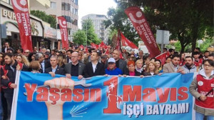 Balıkesir Belediye Başkanları 1 Mayıs Yürüyüşünde