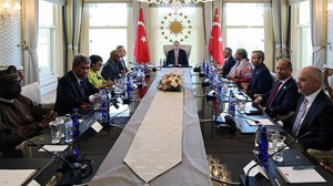Erdoğan, D-8 Ekonomik Dışişleri Bakanlarını kabul etti