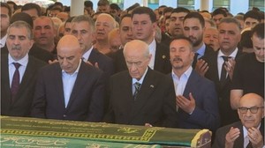 MHP Lideri Bahçeli, İbrahim Doğan’ın cenaze törenine katıldı