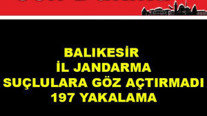 Balıkesir İl Jandarma Suçlulara Göz Açtırmadı: 197 Yakalama