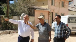 Başkan Palaz Gönen'in Yolları İçin Saha İndi