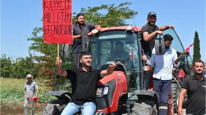 Balıkesir’de Domates Üreticileri Eylemde