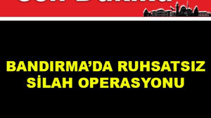 Bandırma'da Ruhsatsız Silah Operasyonu