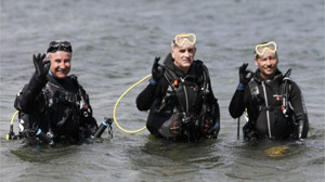 Rektör Boz O Proje İçin Su Altında Çalıştı