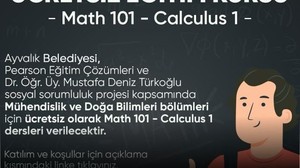 Ayvalık'ta Ücretsiz Calculus Eğitimi Başlıyor!