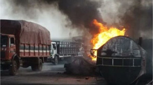 Akaryakıt Tankeri Patladı! Çok Sayıda Ölü Var!