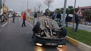 Havran'da Otomobil Ters Döndü: 4 Yaralı