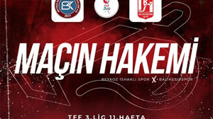 Balıkesirspor - İshaklıspor Maçı Hakemleri Belli Oldu