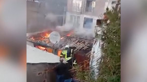 Erdek’te Metruk Evde Çıkan Yangın Korkuttu