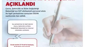 Çevre Bakanlığı 527 Personel Alımı, Evrak Teslim Başladı